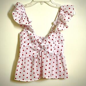 Cute Minnie Mouse Style Crop Top Blouse